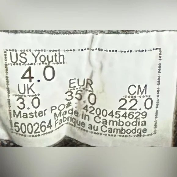 Vans Range EXP Low Top Youth Size 4 Black White Nylon Suede Sneakers - Picture 16 of 16